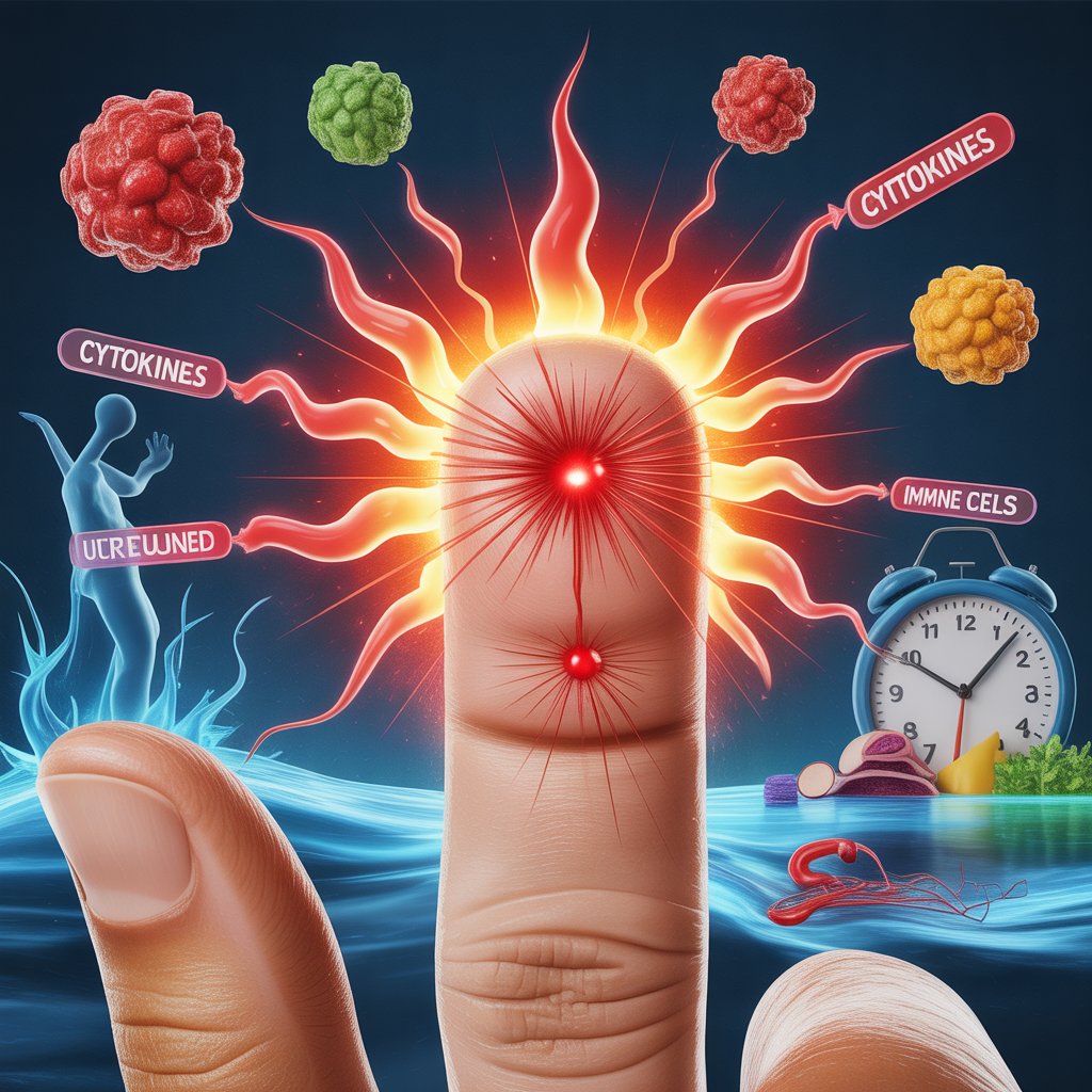 this picture shows the function of anti-inflammatory foods and how their importance in body functioning